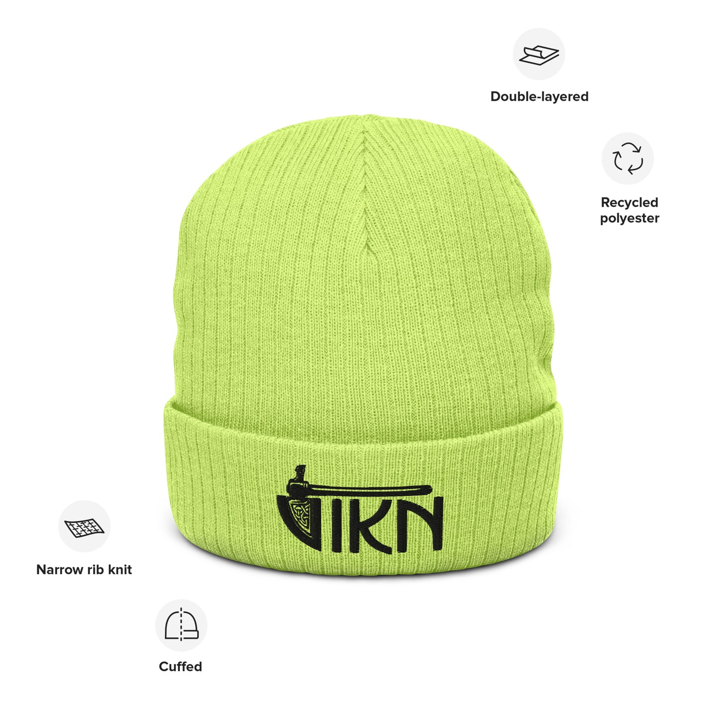 Ribbed knit beanie