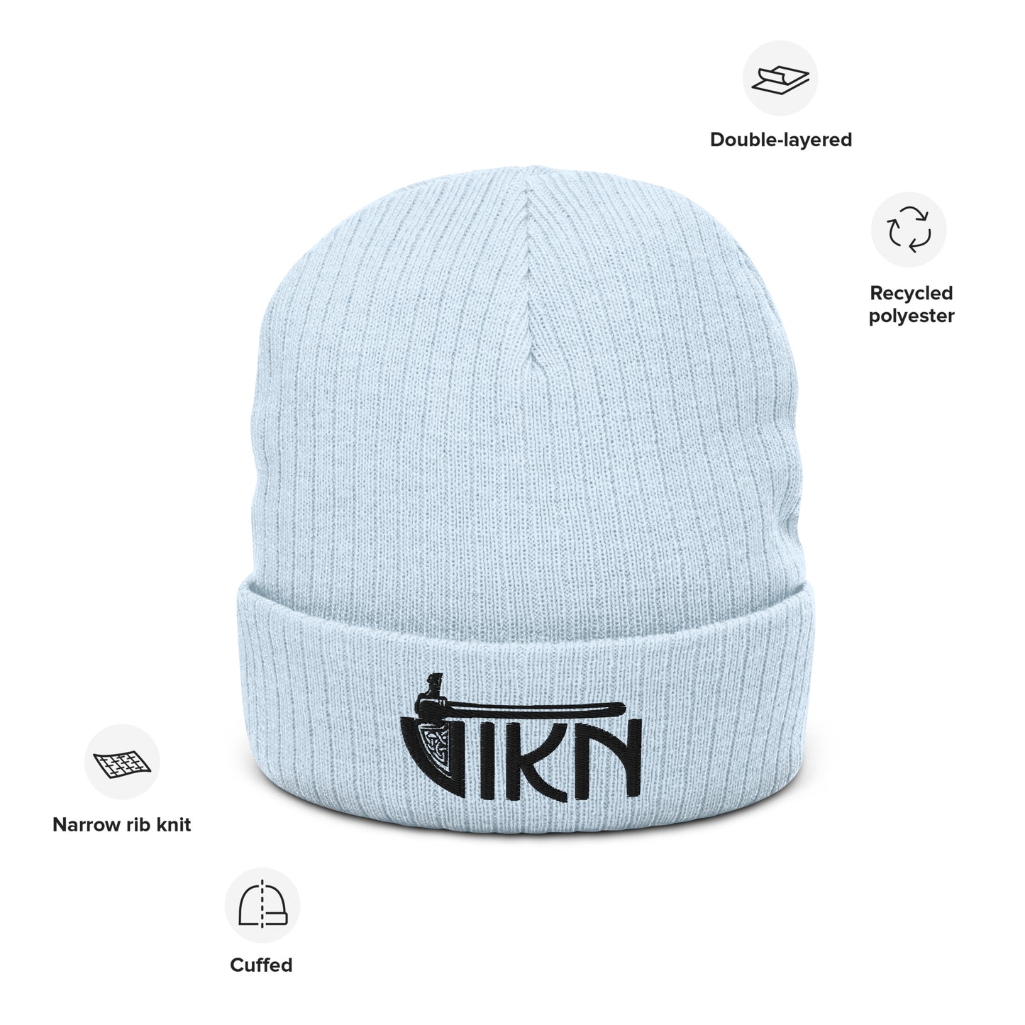 Ribbed knit beanie