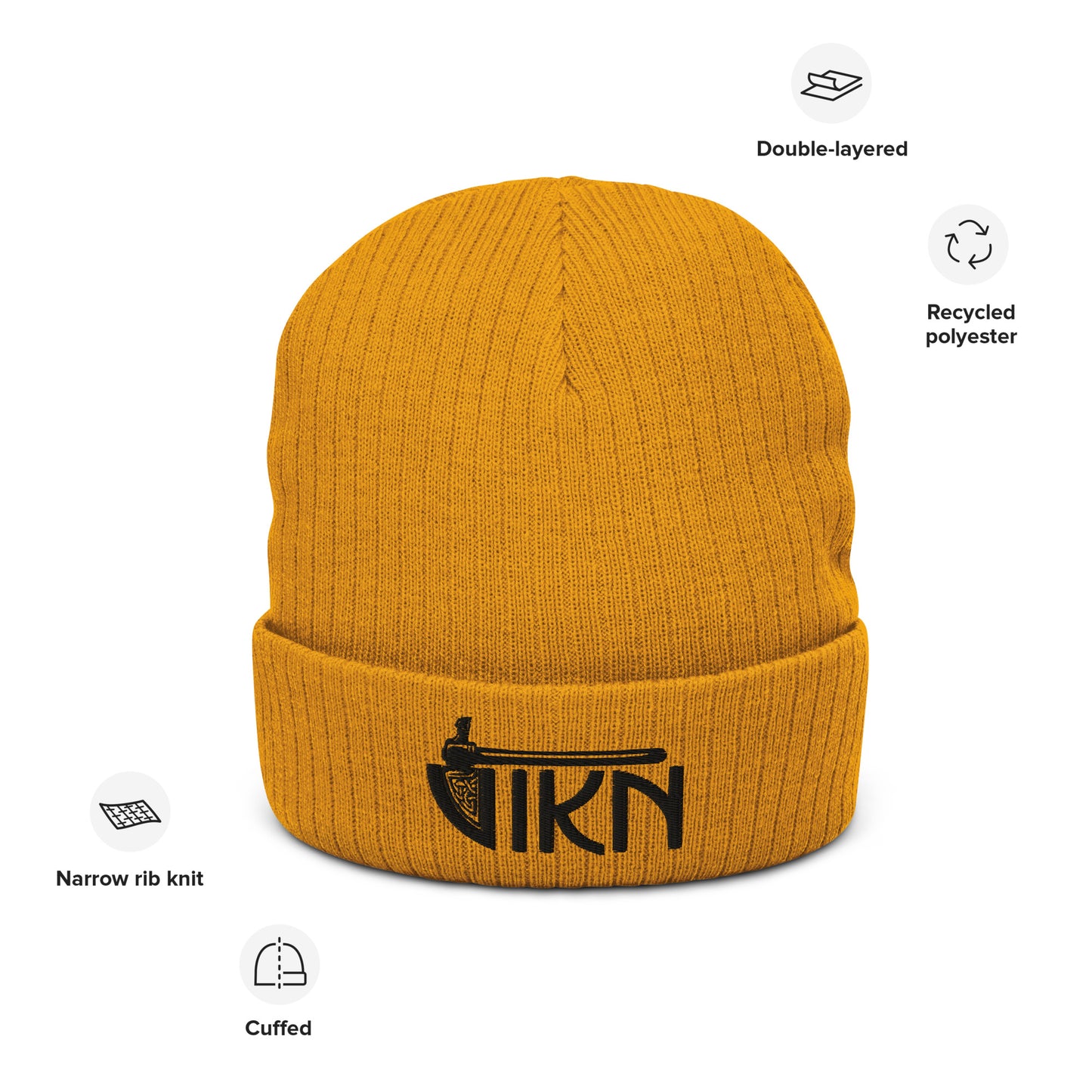 Ribbed knit beanie